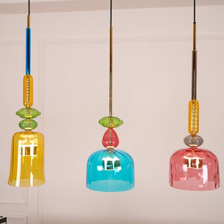Muse Suspension en Verre Bohémienne
