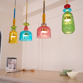 Muse Suspension en Verre Bohémienne