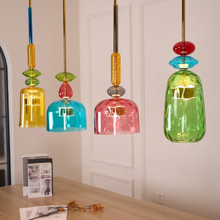 Muse Suspension en Verre Bohémienne