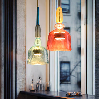Muse Suspension en Verre Bohémienne