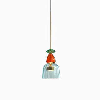 Muse Suspension en Verre Bohémienne
