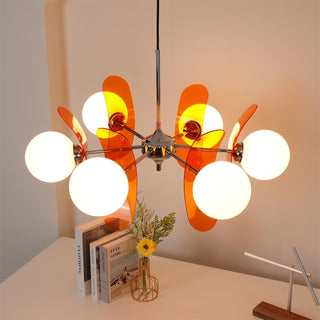 Prism Créativité Sputnik Verre Orange Lustre