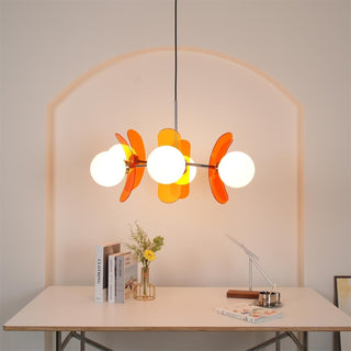 Prism Créativité Sputnik Verre Orange Lustre