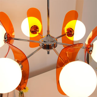 Prism Créativité Sputnik Verre Orange Lustre
