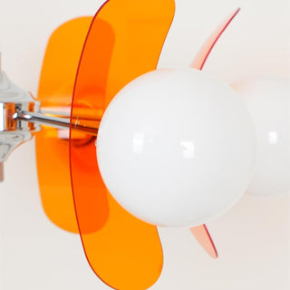 Prism Créativité Sputnik Verre Orange Lustre