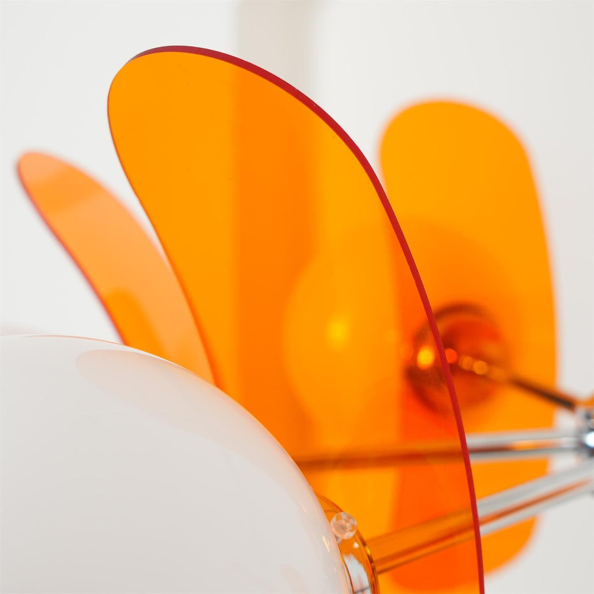 Surivar Lustre Sputnik Créatif En Verre Orange Et Acrylique-Cielum