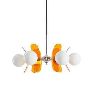 Prism Créativité Sputnik Verre Orange Lustre