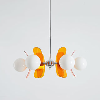 Prism Créativité Sputnik Verre Orange Lustre