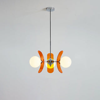 Prism Créativité Sputnik Verre Orange Lustre