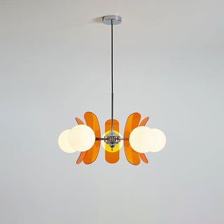 Prism Créativité Sputnik Verre Orange Lustre