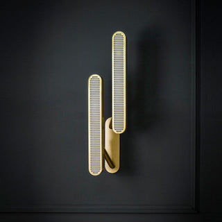 Lustra Lampe Murale en Laiton avec Grille Fendue
