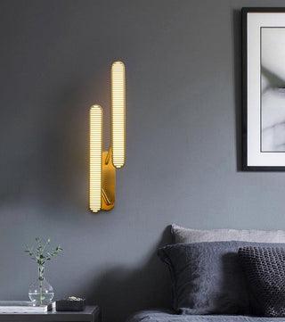 Lustra Lampe Murale en Laiton avec Grille Fendue
