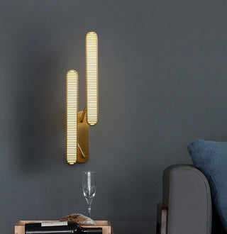 Lustra Lampe Murale en Laiton avec Grille Fendue
