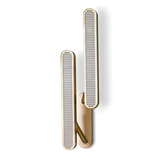 Lustra Lampe Murale en Laiton avec Grille Fendue