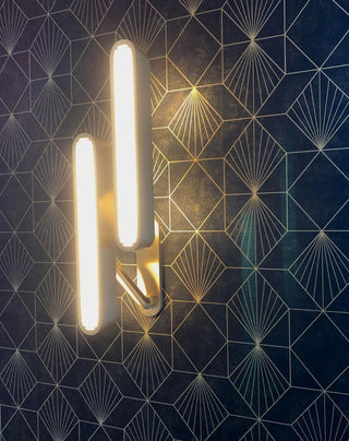 Lustra Lampe Murale en Laiton avec Grille Fendue