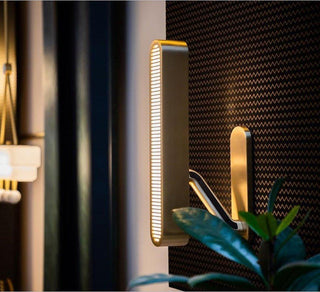 Lustra Lampe Murale en Laiton avec Grille Fendue