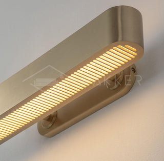Lustra Lampe Murale en Laiton avec Grille Fendue