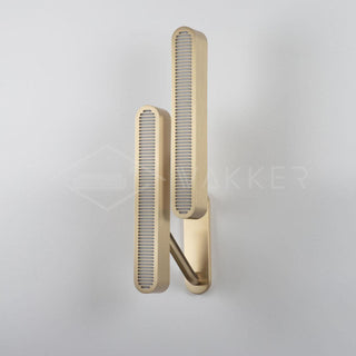 Lustra Lampe Murale en Laiton avec Grille Fendue