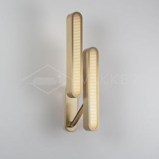 Lustra Lampe Murale en Laiton avec Grille Fendue