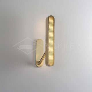 Lustra Lampe Murale en Laiton avec Grille Fendue