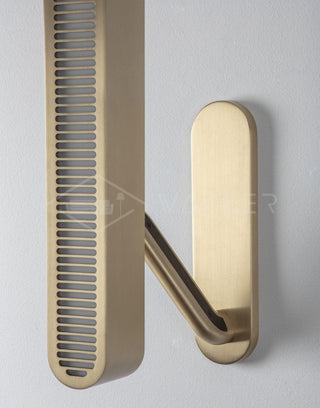 Lustra Lampe Murale en Laiton avec Grille Fendue