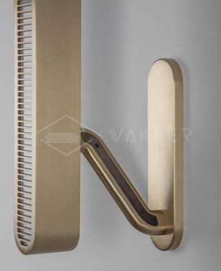 Lustra Lampe Murale en Laiton avec Grille Fendue