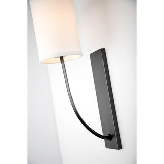 Slate Lampe Murale En Métal Et Tissu Minimaliste Moderne