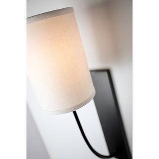 Slate Lampe Murale En Métal Et Tissu Minimaliste Moderne