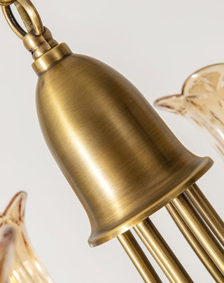 Tempo Lustre Métal Laiton Art Déco Vintage
