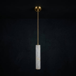 Column Alabaster Staircase Chandelier-Neutral Decor