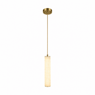 Column Alabaster Staircase Chandelier-Neutral Decor