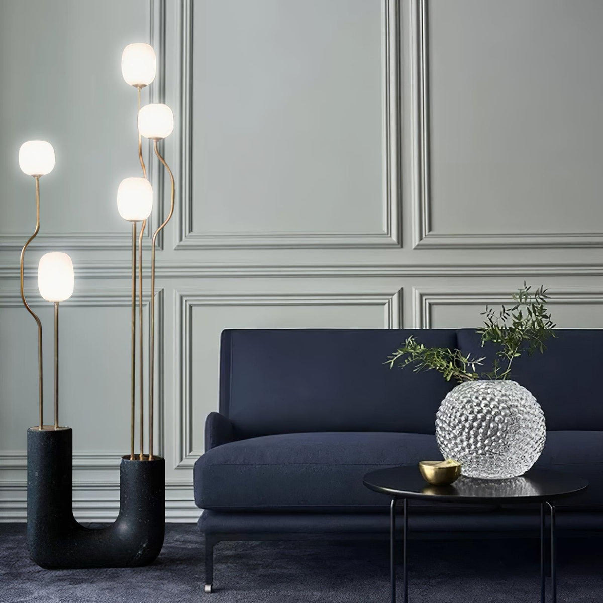 Aria Elegant Comet Floor Lamp-Neutral Decor