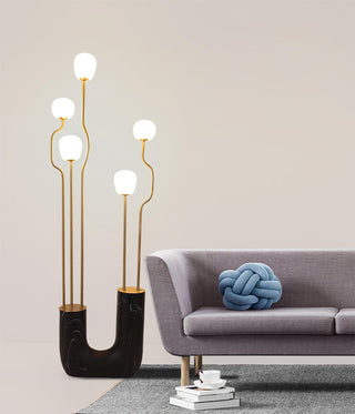 Aria Elegant Comet Floor Lamp-Neutral Decor