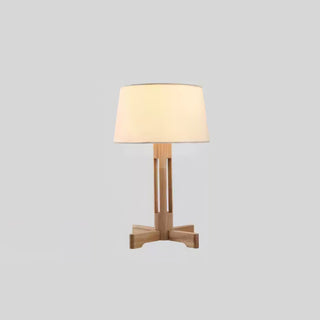 Rinivena Bois & Tissu Lampe de Table Contemporaine