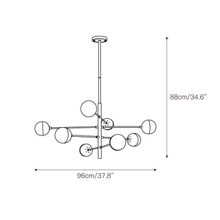 Ultra Lustre Métal Laiton Verre Minimaliste Moderne