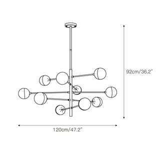 Ultra Lustre Métal Laiton Verre Minimaliste Moderne