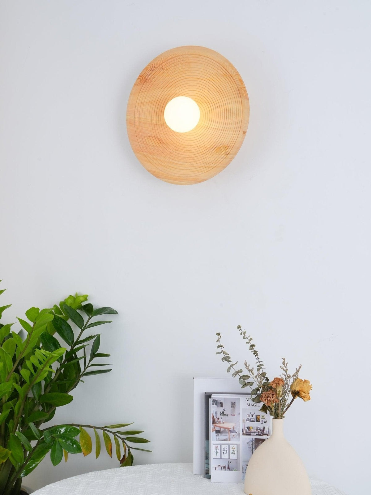 Lucelise Applique Murale en Bois Contour Art Nordique