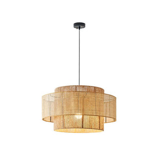 Ulshayra Lampe Suspension en Rotin Concentrique
