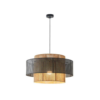 Ulshayra Lampe Suspension en Rotin Concentrique