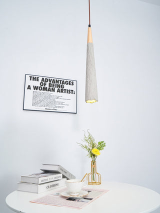 Solara Lampe suspendue en béton plissé