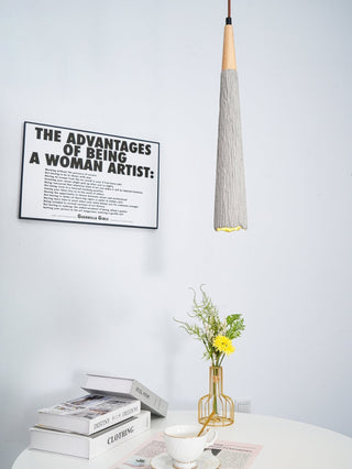 Solara Lampe suspendue en béton plissé