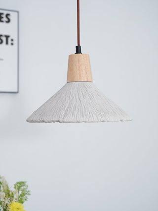 Solara Lampe suspendue en béton plissé
