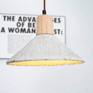 Solara Lampe suspendue en béton plissé