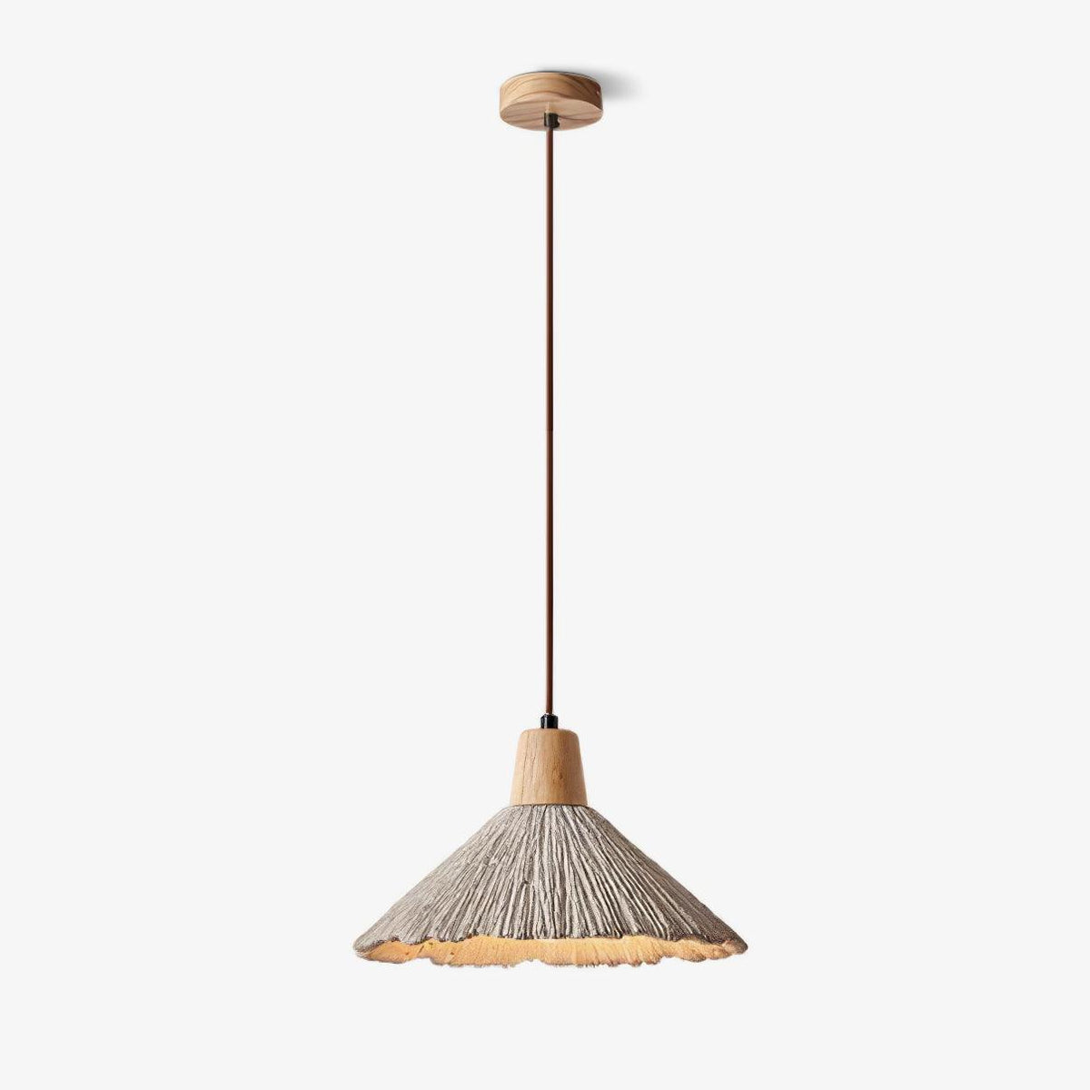 Iselalis Lampe suspendue en béton plissé