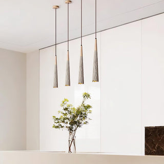 Solara Lampe suspendue en béton plissé