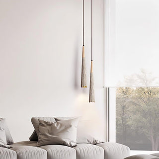 Solara Lampe suspendue en béton plissé