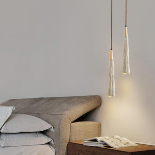 Solara Lampe suspendue en béton plissé