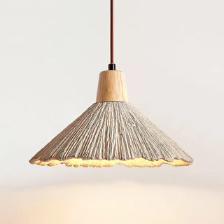 Solara Lampe suspendue en béton plissé