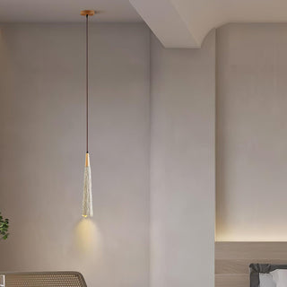 Solara Lampe suspendue en béton plissé