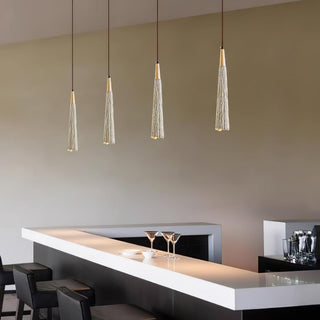 Solara Lampe suspendue en béton plissé